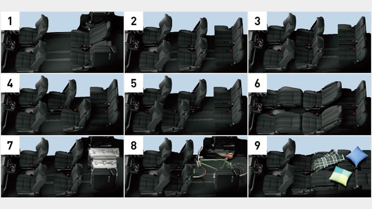 ヴォクシーのシートアレンジ
