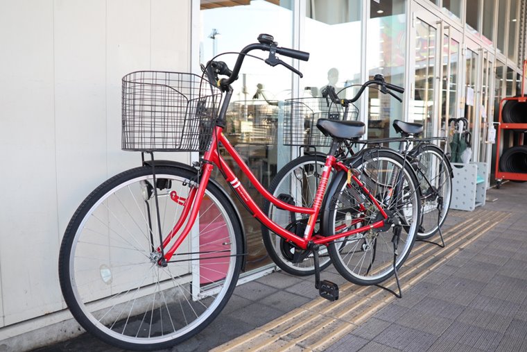 コバック枚方店のレンタサイクル