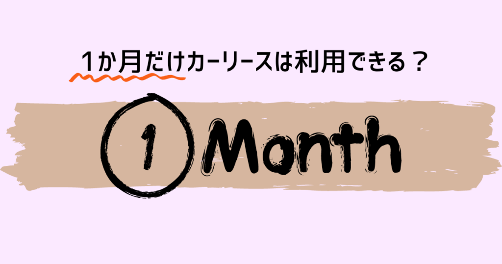 1か月リース