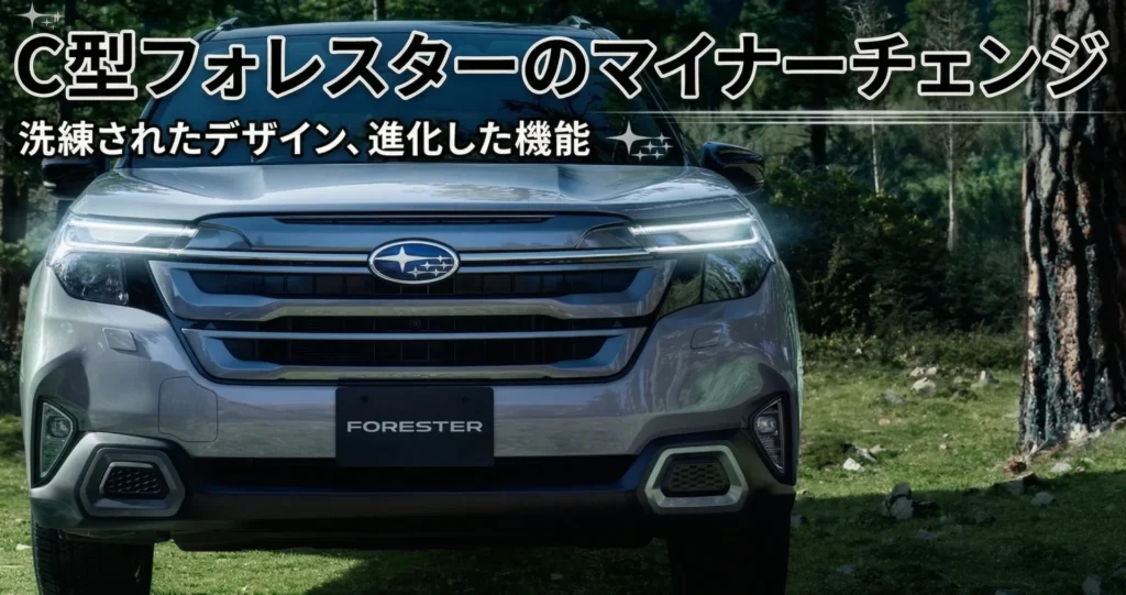 【2026年最新】C型フォレスターのマイナーチェンジ情報！