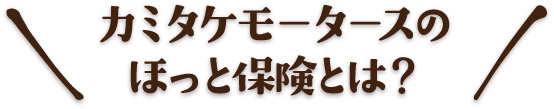 カミタケモータースのほっと保険とは？