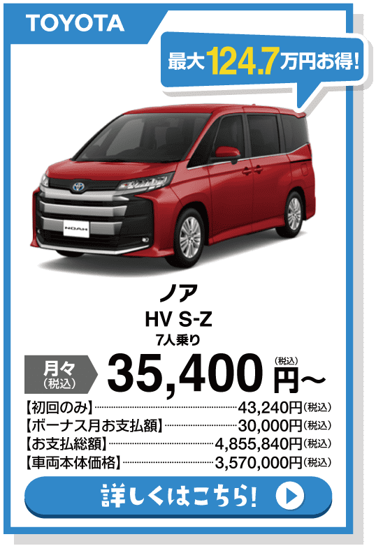 ノア HV S-Z 7人乗り