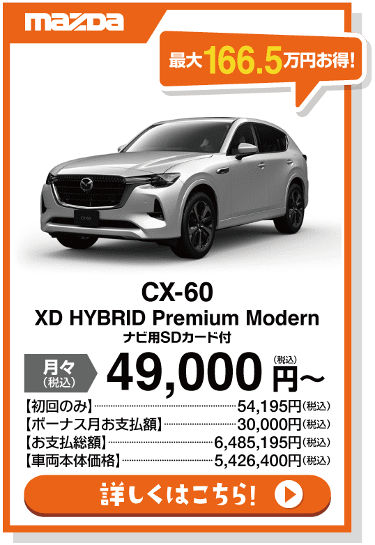 CX-8 ディーゼル XD Exclusive Mode 7人乗り ナビゲーション用SDカードアドバンス2付