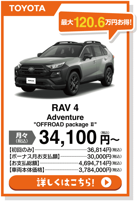 RAV4 Adventure”OFFROAD package Ⅱ” 